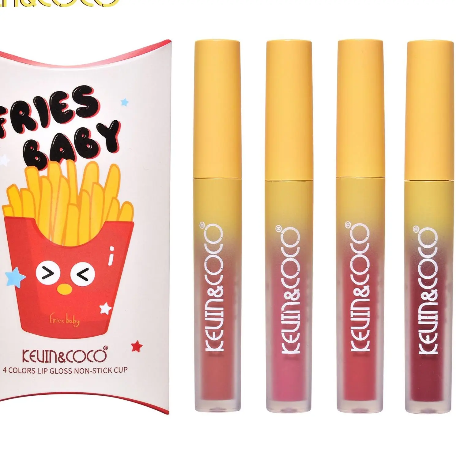 Kevin & Coco Fries Baby Lipgloss Set - 12pcs Lip Gloss Variety Pack KC045860