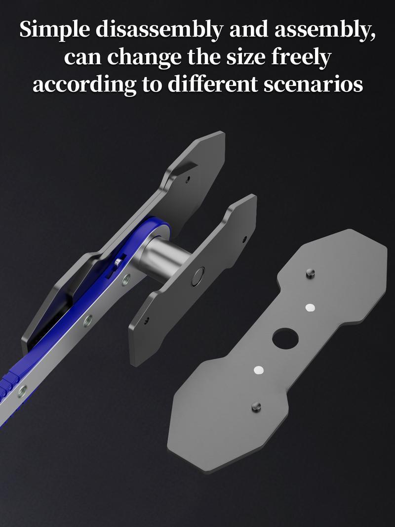 Heavy-Duty Brake Caliper Piston Press Tool - 360° Swing Ratchet Hand Wrench with Car Brake Pad Spreader, Universal Expander for Single, Twin, and Quad Piston Disc Brakes, Fast Brake Repair Tool for DIYers and Mechanics Truck Vehicle