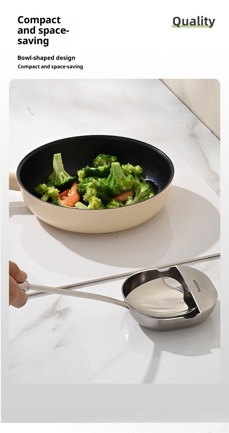 Pot Lid Holder, 1 Count Soup Spoon Rack, Cooking Spatula Rest Holder, Pot Lid Rest Stand, Tableware Storage Rack, Kitchen Supplies Kitchenware Home