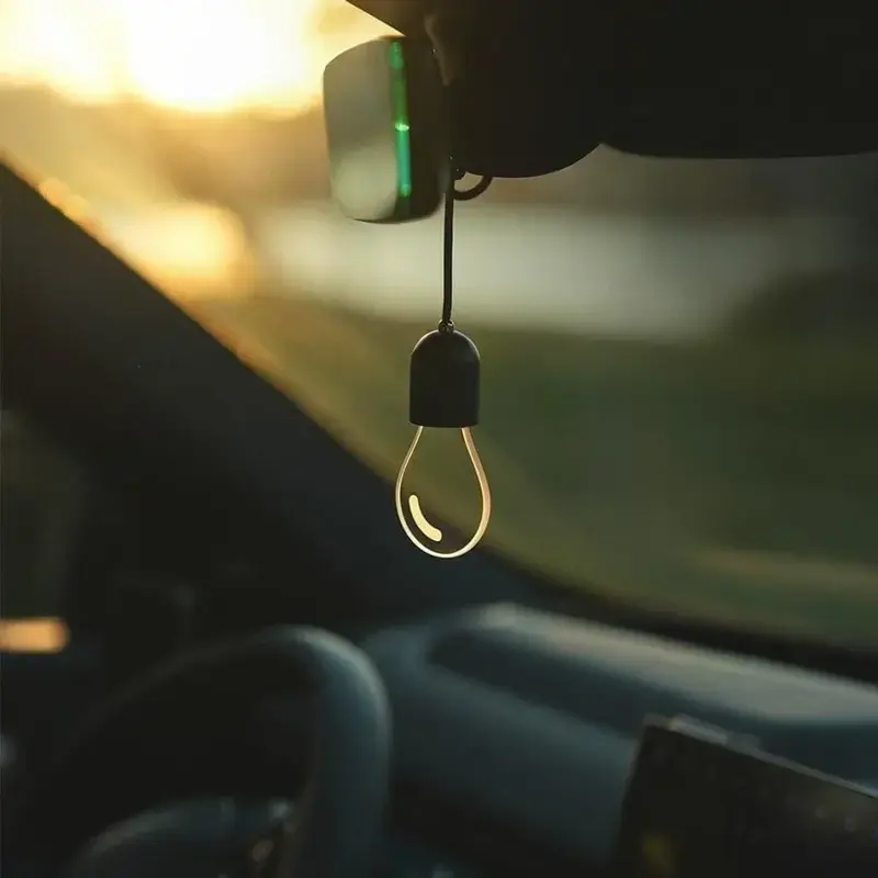 DIYCOM Romantic Car Hanging LED Bulb Light USB Powered Warm White Cozy Ambient Lamp for Car Interior Rear View Mirror Decor Love Atmosphere Night Light Perfect Valentine’s Day Gift summerwins