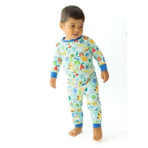 Back To School Blue Two-Piece Pajamas