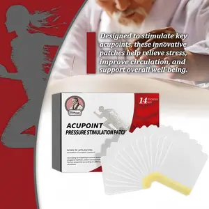 1 Boxes of Huatangxiao Acupoint Pressure Stimulation Stickers, 14 Pads/Box Tanglixiao Acupoint Stickers for Effective Pain Relief and Wellness Therapy focus patch