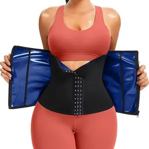 Waist Trainer for Women Belly Fat Sweat Waist Band with Zipper Stomach Wraps Workout Belt Corset Shapewear