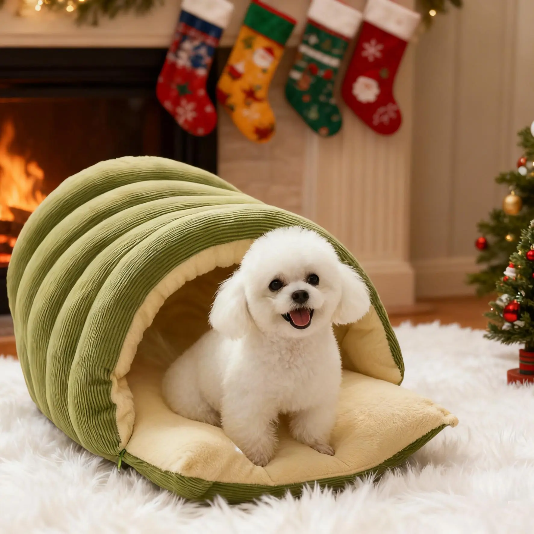 Washable Foldable Pet Cozy Bed Home Winter