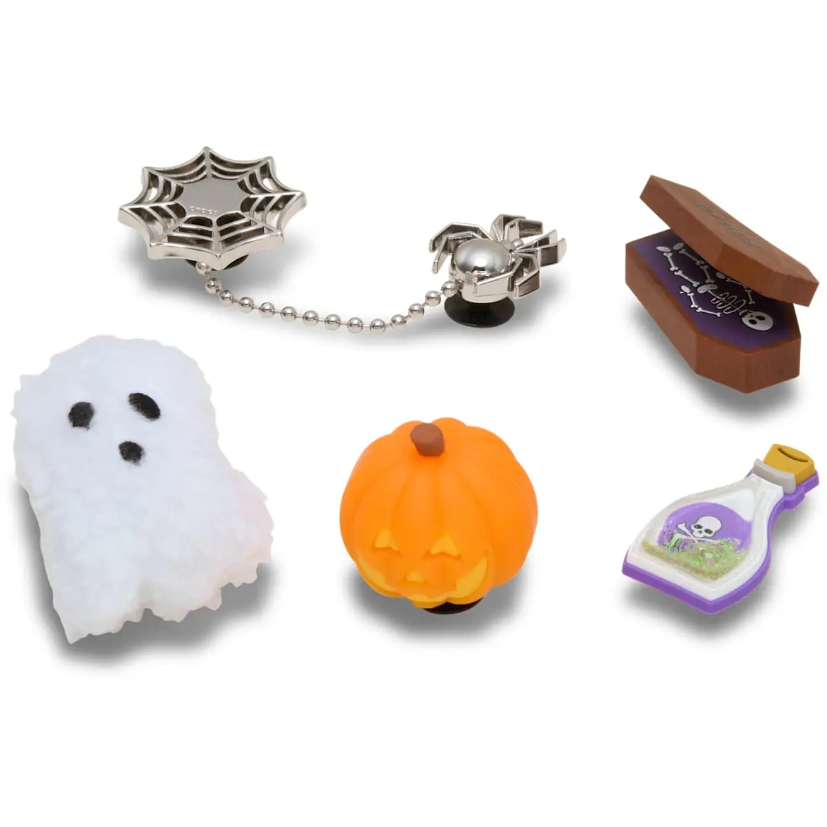 Crocs Jibbitz Halloween Shoe Charms 5-Pack, Summerween Shoe Accessories