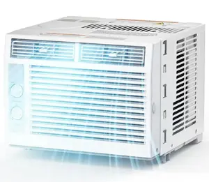 ZAFRO 5000 BTU Window Air Conditioner for Room up to 250 Sq.Ft, Quiet Window AC Unit with 7 Temperature Levels, 2 Cooling Modes, 2 Fan Speeds, Energy Efficient Small Window AC with Reusable Filter