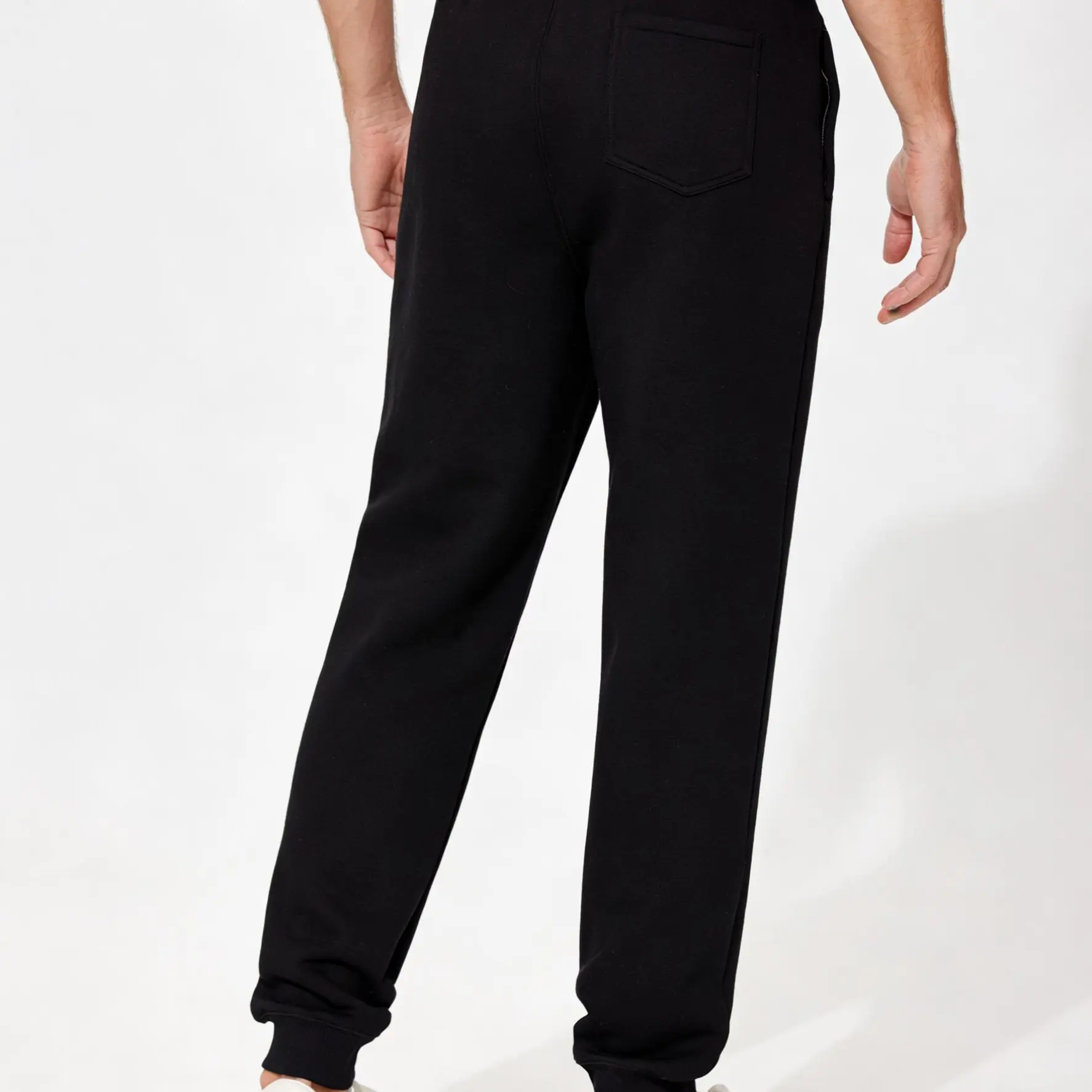 PINSPARK Men's Fleece Jogger Sweatpants with Zipper Pockets Cotton Sweat Pants for Mens Jogging Pants Winter Joggers Pants tiktokshopbacktoschool