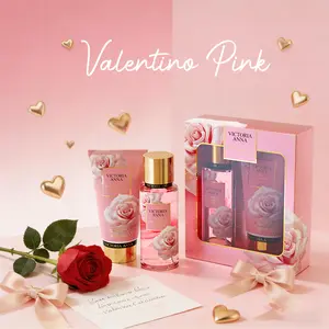 Valentine's Day Gifts & Body Lotion and Body Spray Set - Long Lasting Perfume, Perfect for Dating, Partiesand Gift Giving Fruit and Floral Scents,Birthday Gift