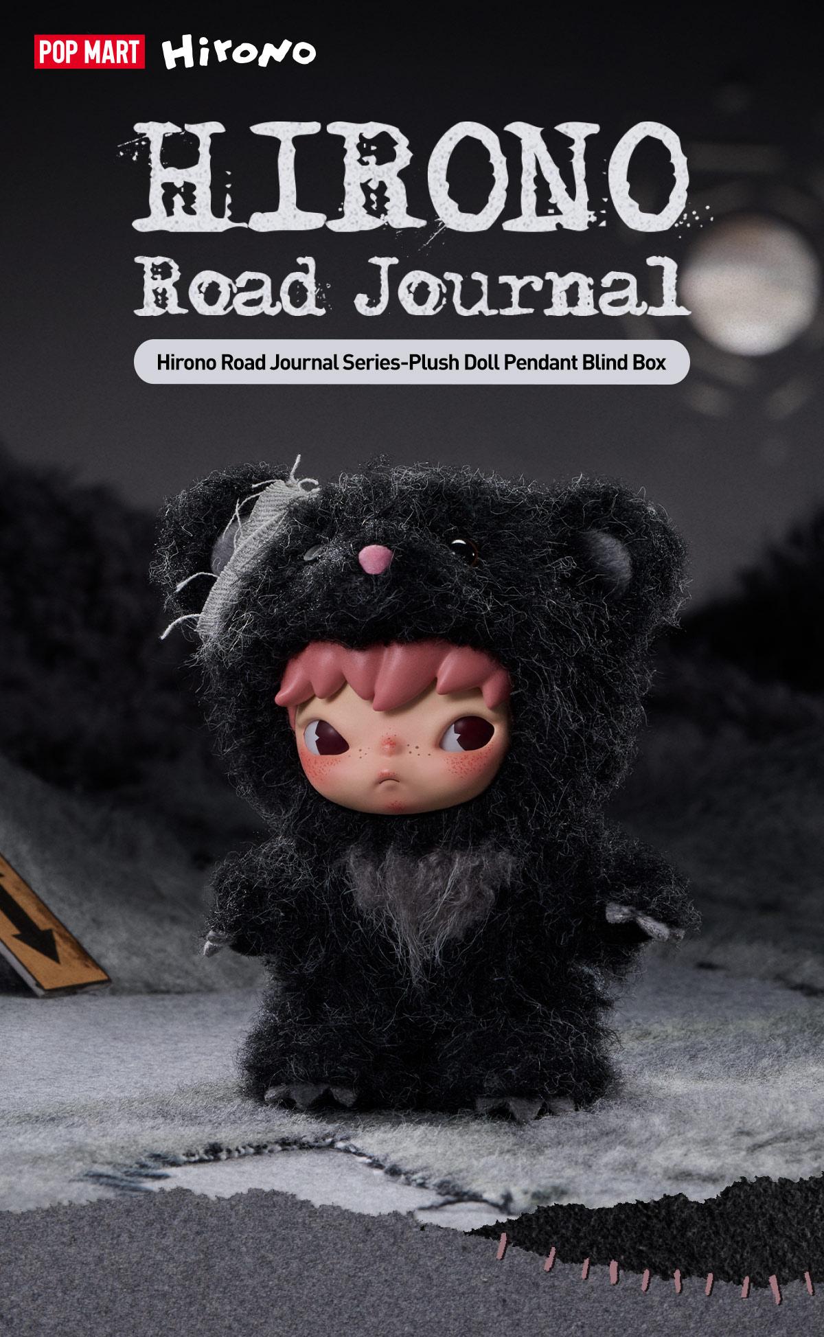 POP MART Hirono Road Journal Series-Plush Doll Pendant Blind Box, Collectible Toys-1.0