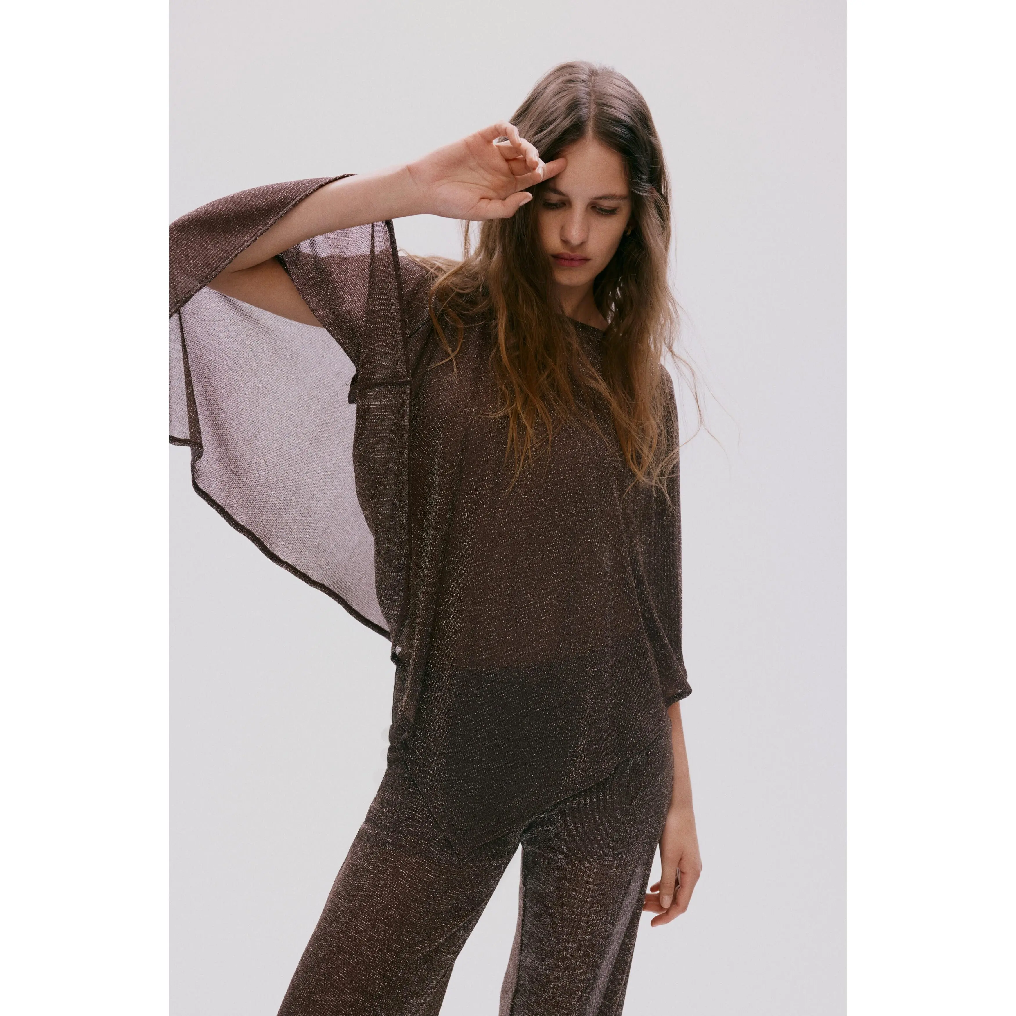 H&M Glittery cape top