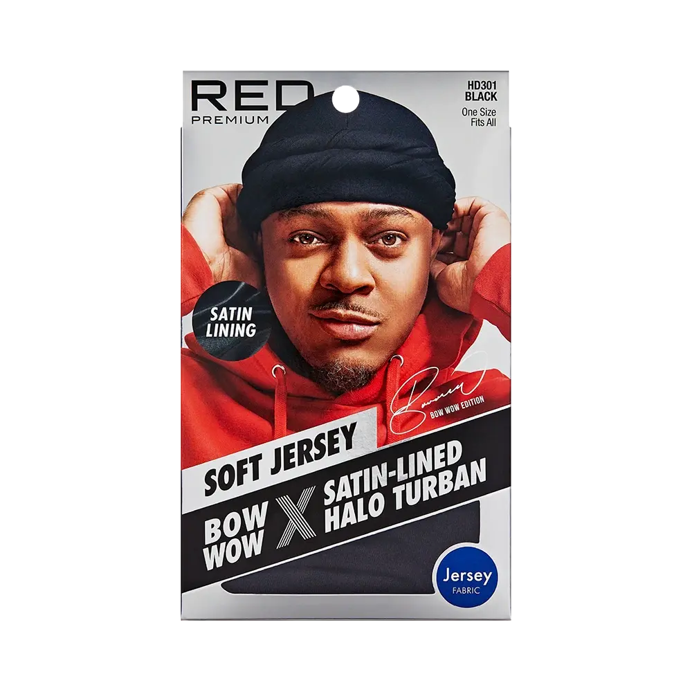 RED by KISS BOW WOW X Satin Lined Halo Turban Soft Jersey