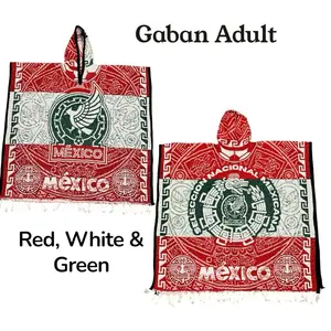 Gaban Deportivo Mexicano Artesanal Unisex, Afelpado, Poncho