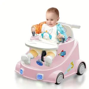 Kids Bumper Car, Baby Ride On Car For Toddlers, 360° Spinning Riding Bumping Car With Music, LED Light, Baby Walker for age 1 to 3 years,Ride On Toy Gift For Boys & Girls（Remote Control / Joystick Control）