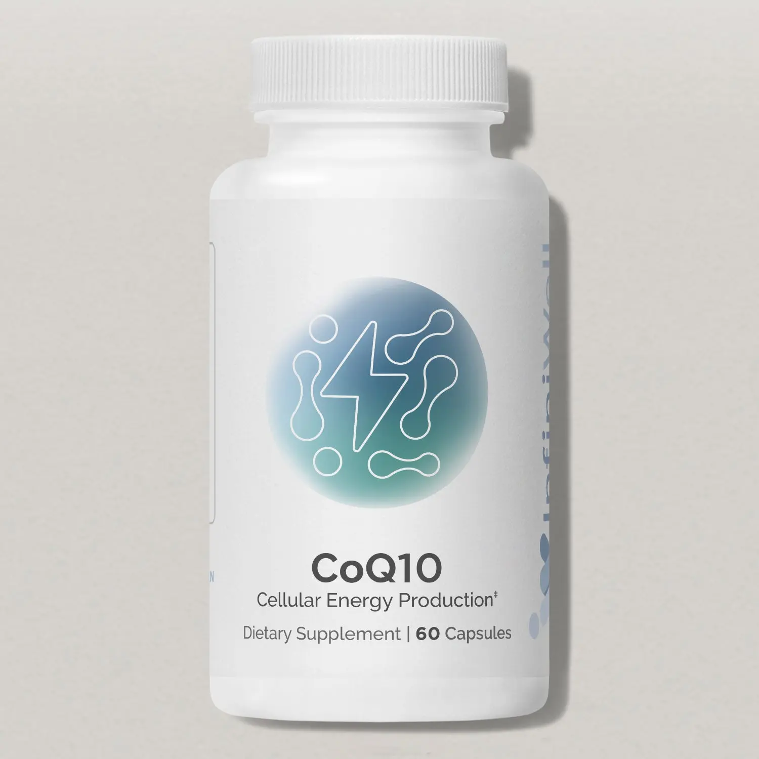 InfiniWell CoQ10 Supplement - MicroActive 24-Hour Sustained Release Coenzyme Q10 - High Absorption Nutritional Formula for Heart, Brain, and Energy Support (60 Capsules)