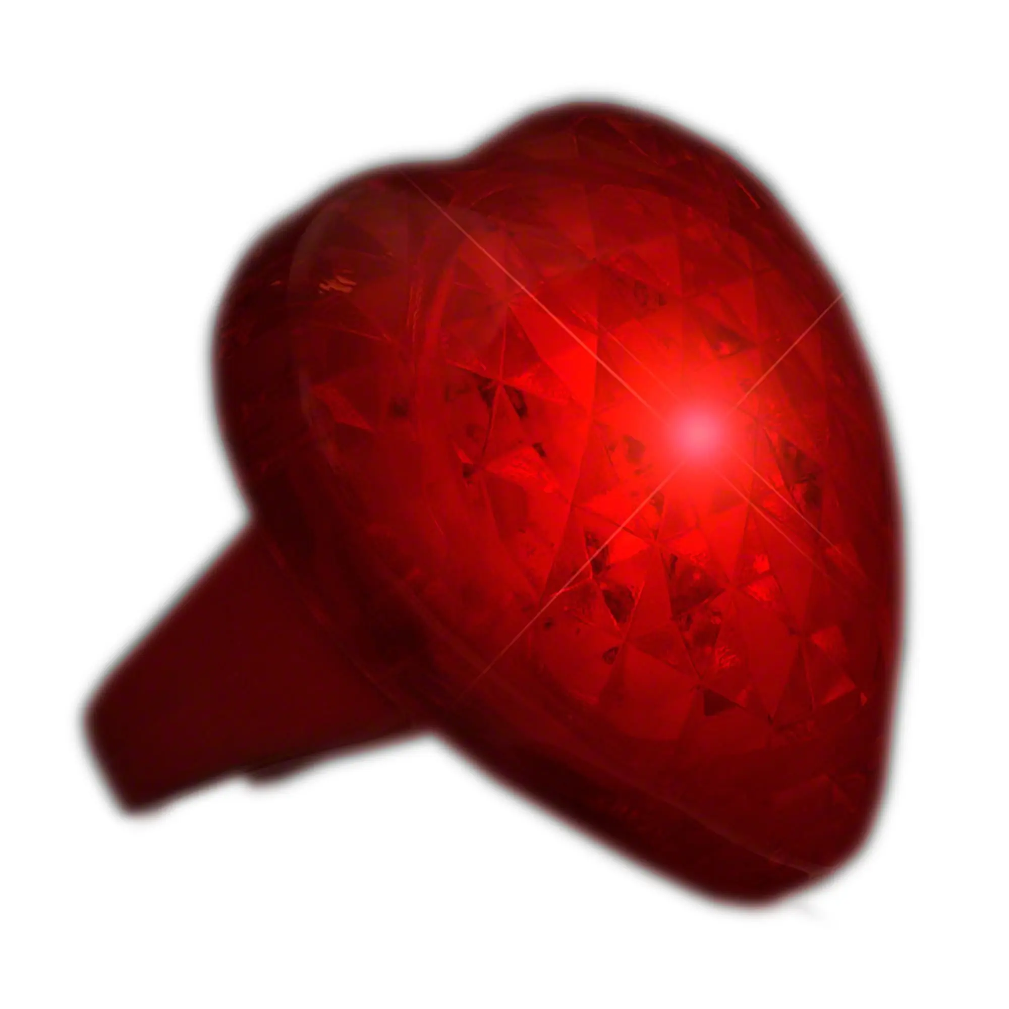 Blinkee HPRHGR-RD Heart-Shaped Pulsating Gemstone Light-Up Ring, Red, Fashion Costume Jewelry Accessory