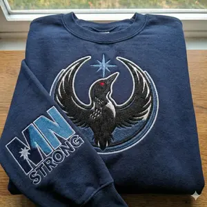 EMBROIDERED Minnesota Resistance Shirt, MN State Bird Loon Protest Design, Political Activism Hoodie, Minnesota Loon Starbird Sweatshirt, Progressive Midwest Apparel, Cozy Unisex Pullover