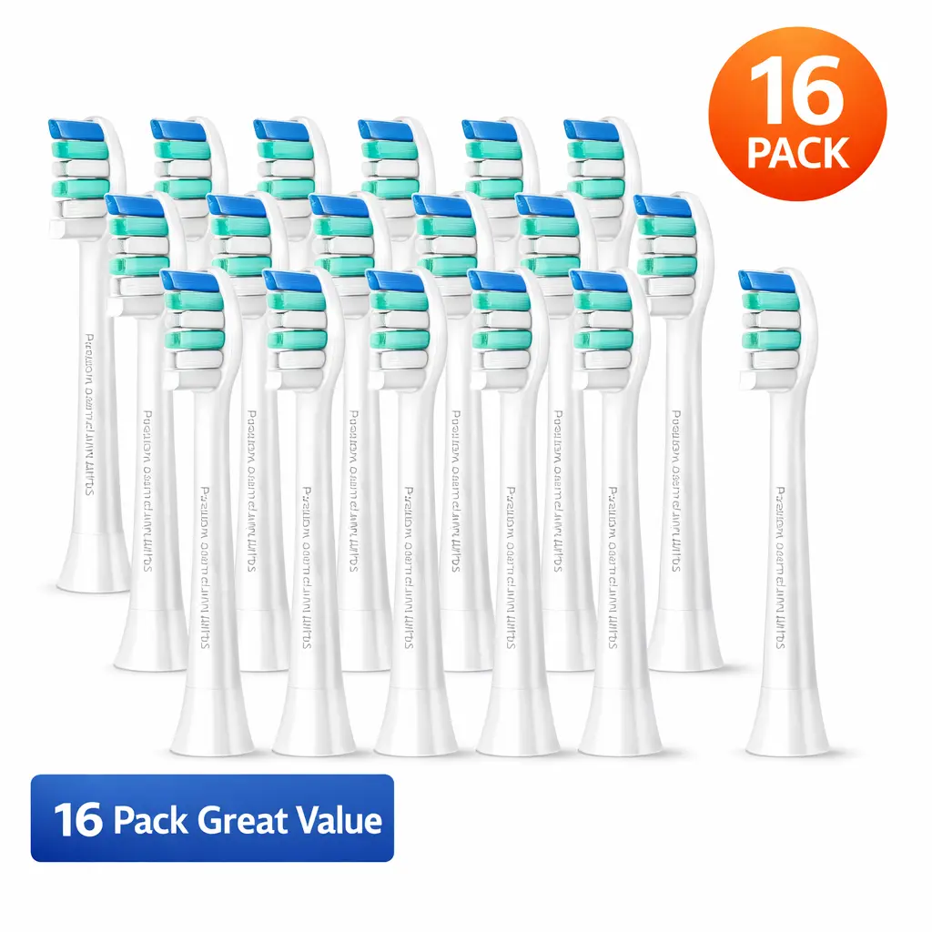 Electric Toothbrush Replacement Heads - Plaque-Removing, Gum Health-Supporting Daily Care Accessories, Compatible with Philips Sonicare DiamondClean, ProtectiveClean (3,6,8,9 Series) & 3 Series Models, Compatible With 3 Series