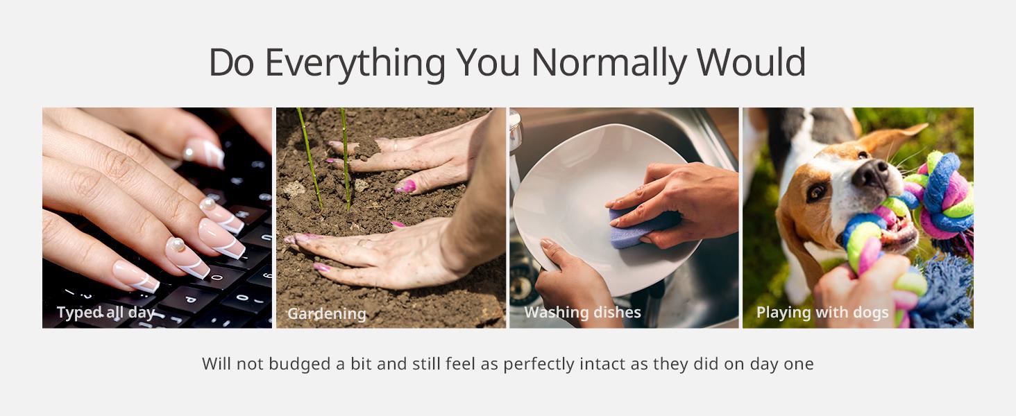 BTArtbox Press On Nails - The Perfect Pair Pastel Short Press On Nails with Glue for Women, Square or Almond Opaque Soft Gel Glue On Nails in 16 Sizes - 32 Stick On Nails Kit