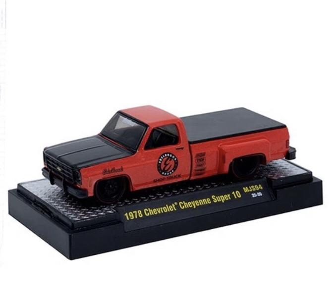 M2 1978 Chevrolet Cheyenne Super 10 Pickup Edelbrock 1/64 Diecast 31500-MJS94 Model Car