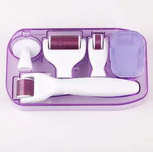 6-in-1 Micro-Infusion Derma Roller System – Portable, Hygienic Skincare Tool for Efficient Facial & Body Beauty Treatments