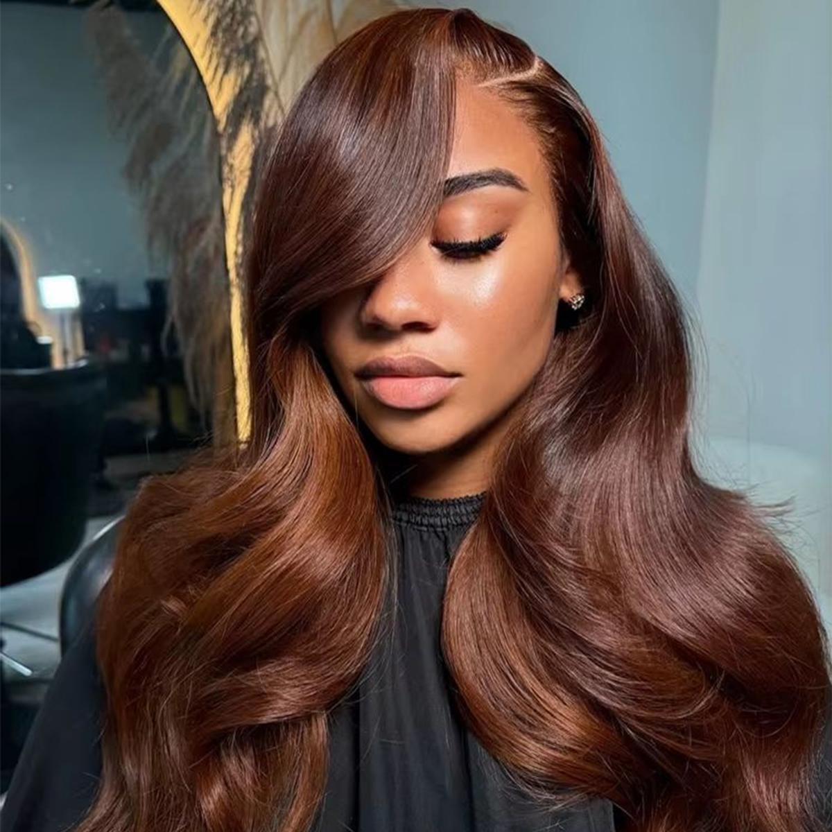 Cute Bein 613 Blonde Body Wave 13x6 HD Lace Frontal Wig 99J Burgundy Lace Front Wigs Human Hair Body Wave Chocolate Brown Colored Lace Front Hair Wigs for Women with Baby Hair