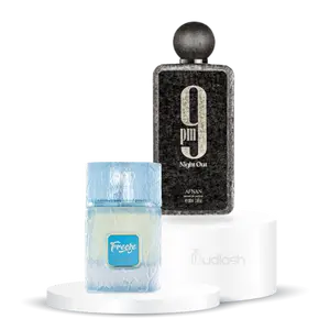 Afnan 9 PM Night Out + Riffs Freeze Multi-Pack Unisex Eau De Parfum, 100 ML, Citrus-Fresh-Spicy-Green Scent