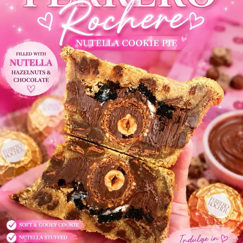 Custom Flavor Cookie Pie, Delicious Snacks, Ready-to-Eat Treats, Ready To Eat Snacks