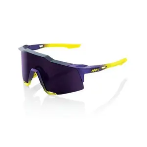 100% Glasses SPEEDCRAFT - Matte Metallic Digital Brights - Dark Purple Lens - OS