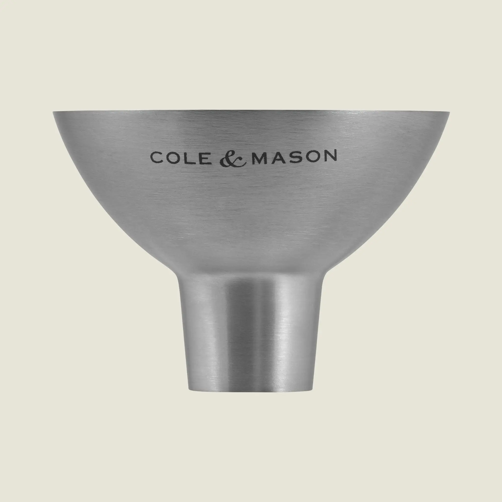 Cole & Mason Dover Stainless Steel Wide Mouth Funnel - Durable Kitchenware Utensil for Easy Pour, Kitchen Straining Tasks, Utensils