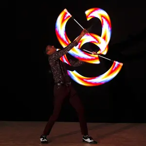 flowtoys vision lumina™ twirl baton :: incredible full spectrum LED baton for baton twirling & performances