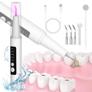 Plaque Remover for Teeth,Tartar Remover for Teeth Cleaning with 3 Replaceable Heads and 5 Adjustable Modes,Rechargeable Teeth Cleaning Plaque Remover for Home
