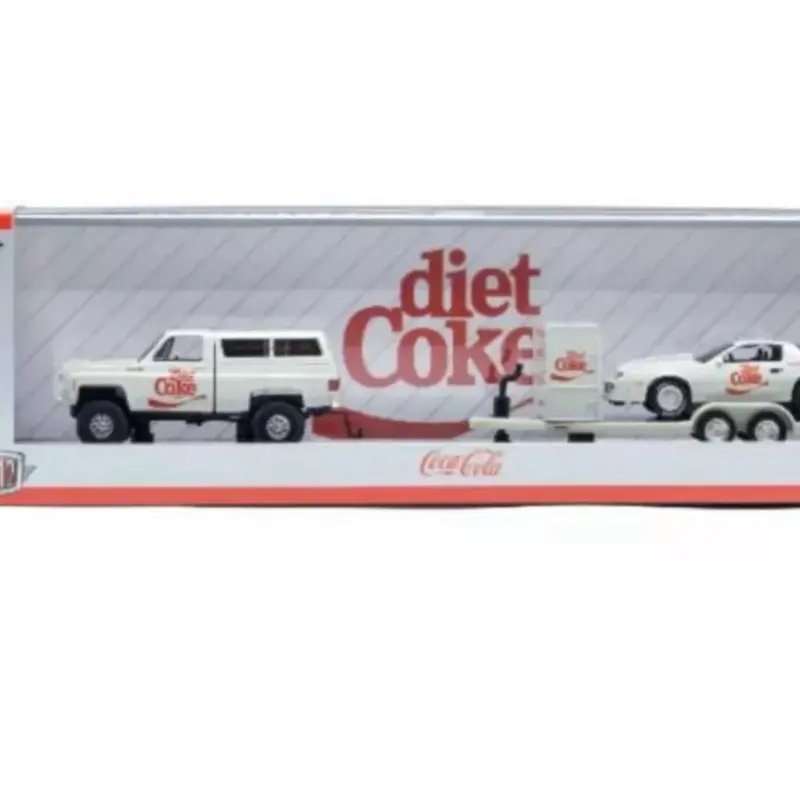 M2 Machines Coca-Cola Diet Coke Tow & Go Set (Chevy Cheyenne 4x4 + Camaro)