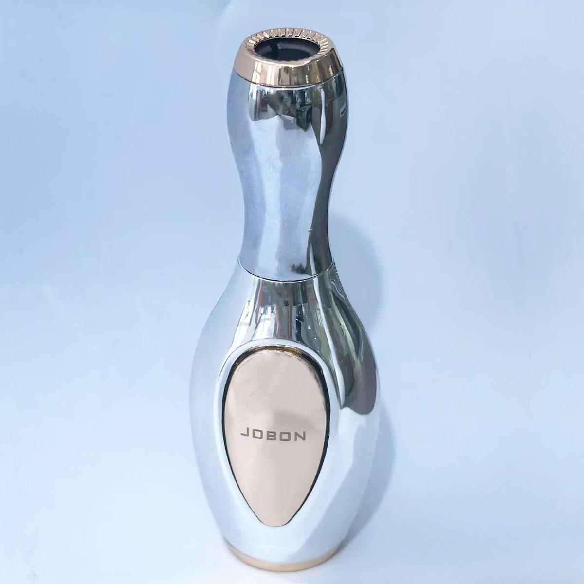 High Temperature Direct Injection Gas Lighter Windproof Refillable Butane Torch In Novelty Bowling Ball Shape For Camping BBQ Gifts(No Flue)