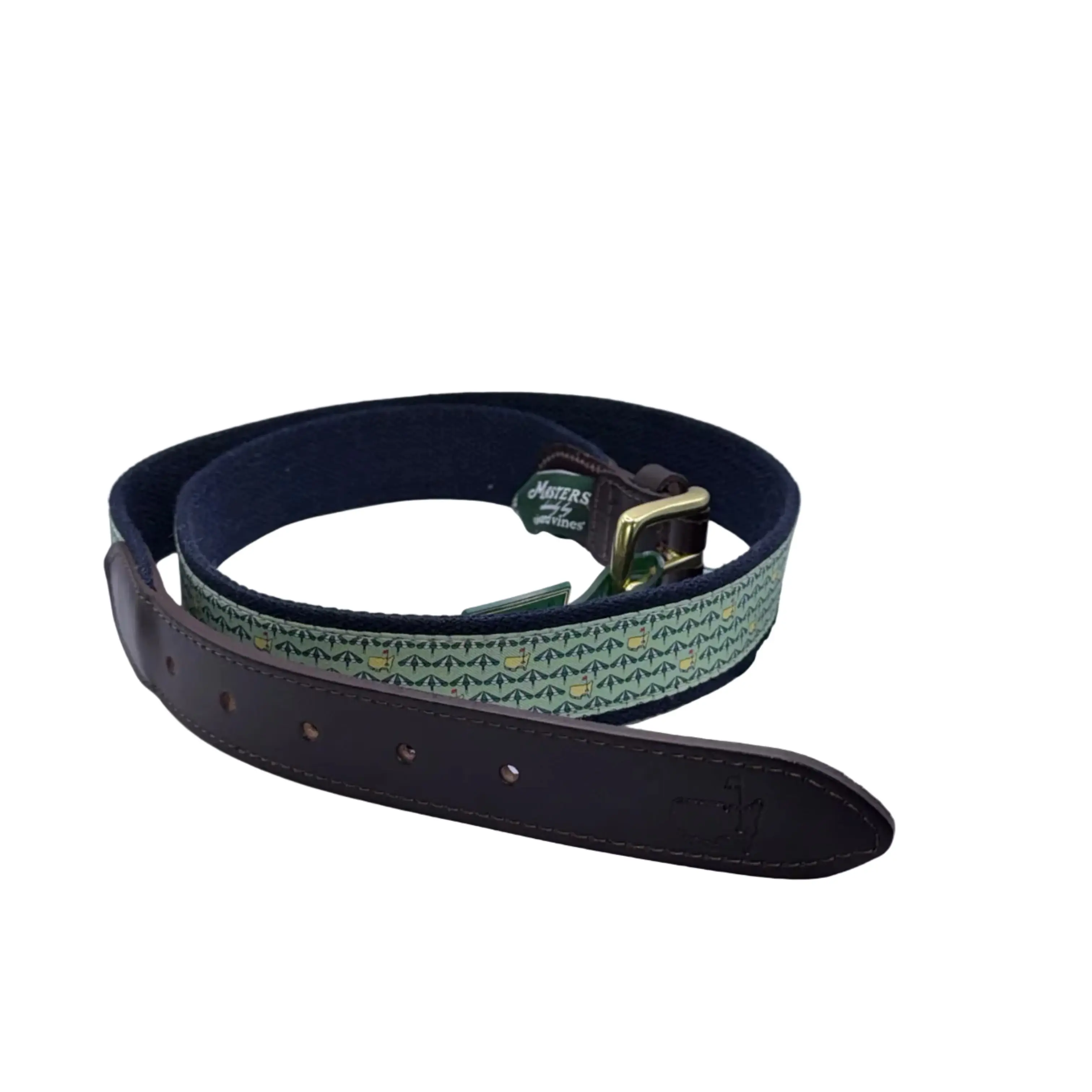 Masters Tournament Logo and Umbrellas Vineyard Vines Golf Belt - Size 38