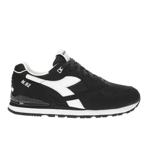 diadora Mens N.92 Lace Up Dd Comfort Sneakers Shoes Casual - Black