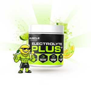 Muscle Dummies Lemon Lime PLUS Electrolyte - Sugar-Free Hydration Formula with Sodium Potassium Magnesium & Calcium for Workout Recovery