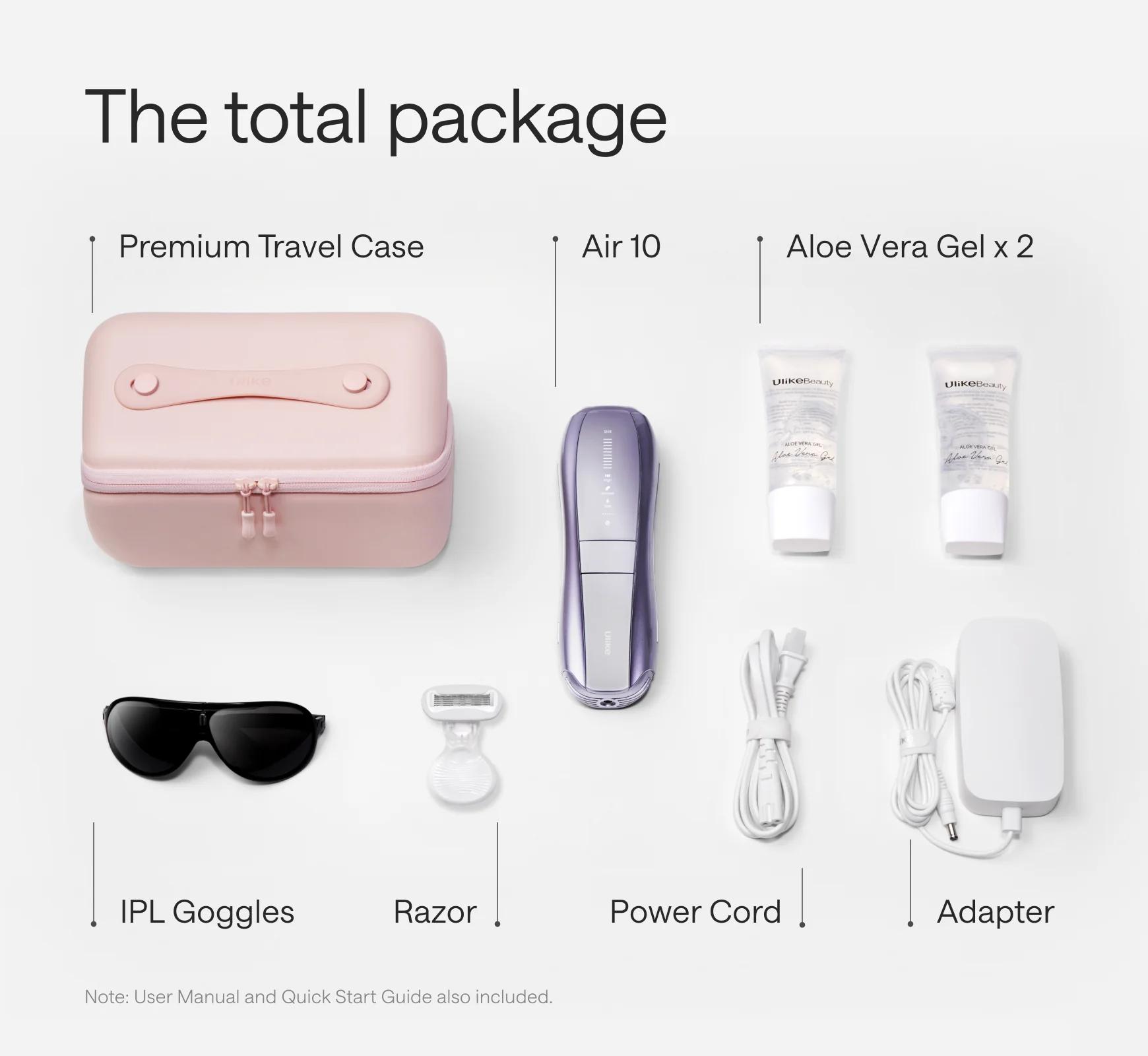 Ulike Air 10 Deluxe IPL Device Laser Hair Removal with Ice-Cooling Contact Dual Lights Skin Sensor & SHR Mode for Comfortable Effective Results - Epilator