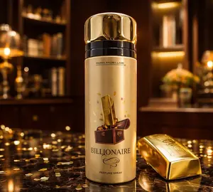 BILLIONAIRE Perfums Spray 200 ML - Luxury Body Spray for Men with Citrus & Spiced Notes for Daily Use & Special Occasions - Versatile Fragrance with Impactful Aroma