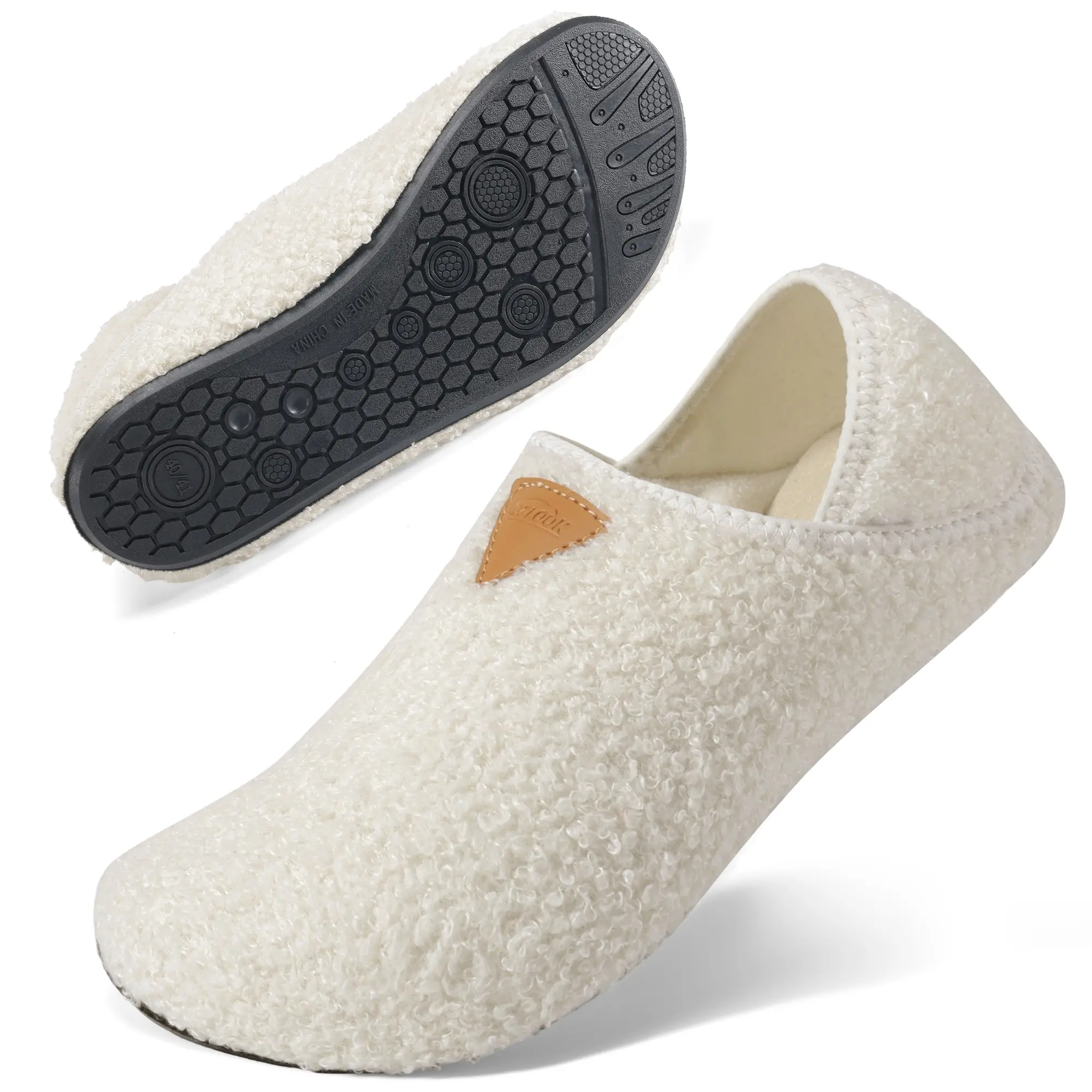 2026 NEW Slippers for Women Men, Mens Womens House Slippers, Fuzzy Slippers Memory Foam Warm Curly Fur Indoor