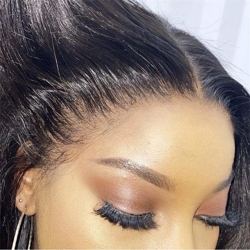 [Super Deal] Hot Star Body Wave 13x6 HD Transparent Lace Front Natural Black Color Wig Pre Plucked Human Hair Wigs For Women