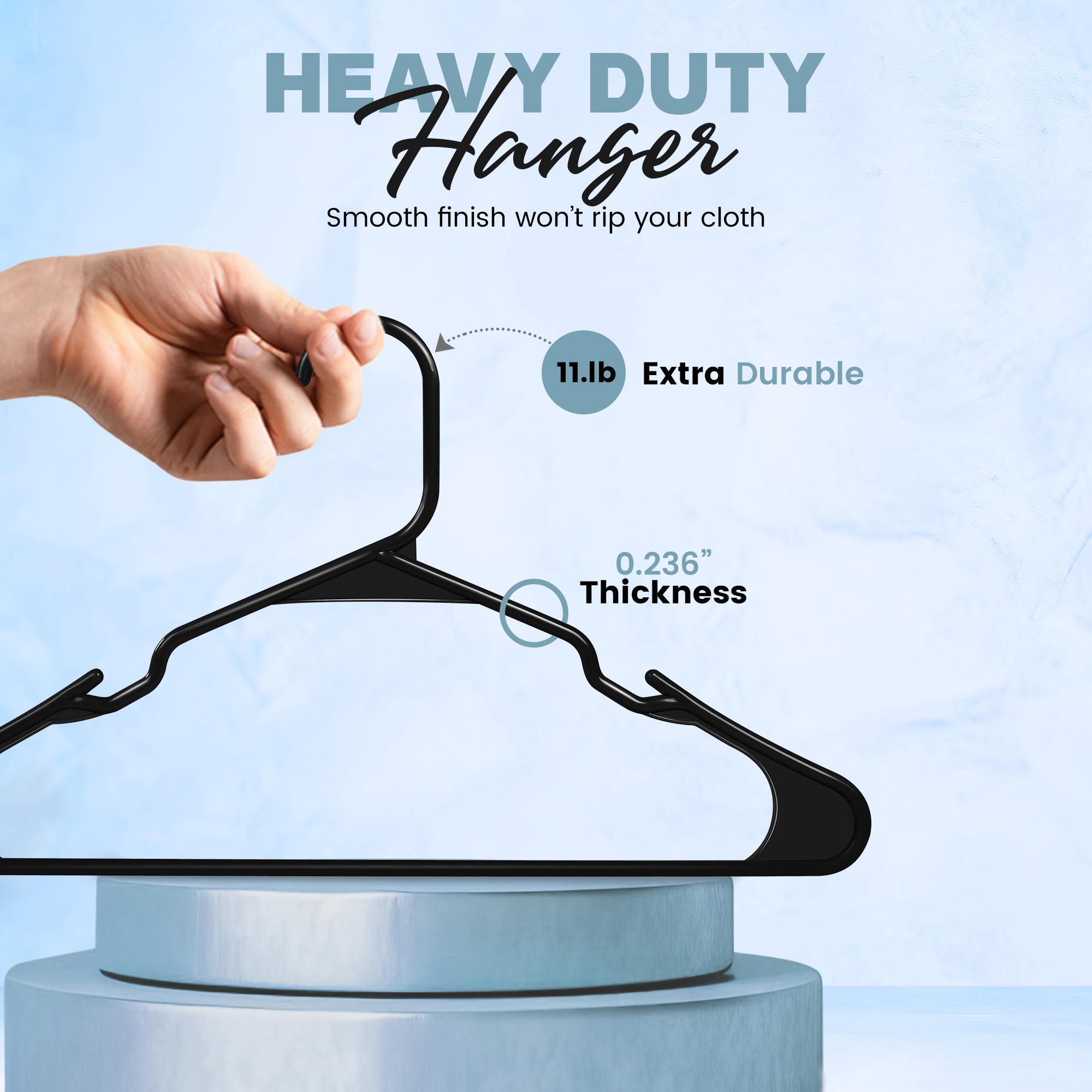 Utopia Home Versatile Space-Saving Hangers – Heavy-Duty Plastic Clothes Organizer for Efficient Home Storage & Hanging Solutions