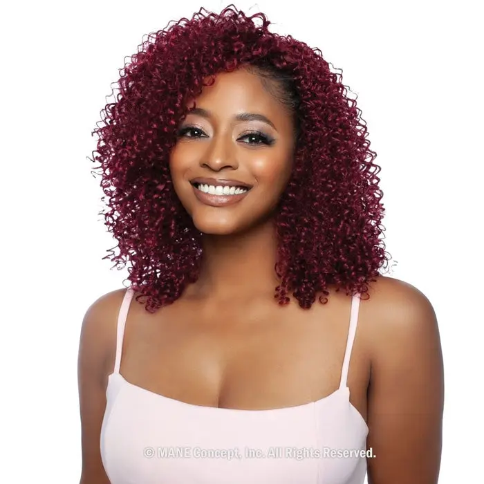 Mane Concept Brown Sugar Coat Human Hair Blend Half Wig - BSSC102 SUGAR 02