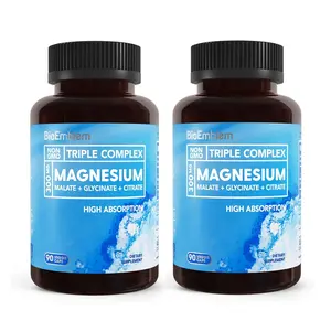 【BioEmblem】Triple Magnesium Complex, Support Muscles, Nerves, Energy & Fitness Healthcare