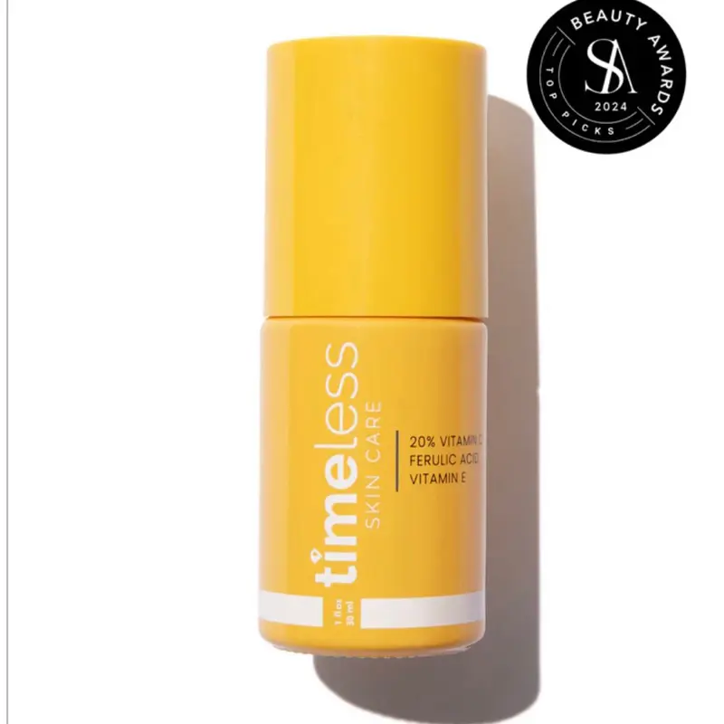20% VITAMIN C + E FERULIC ACID SERUM Brighten, defend & smooth skin From Timeless 1.0 oz