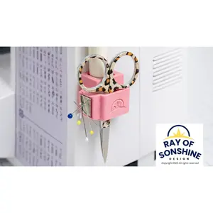 Magnetic Seam Ripper Holder for Sewing Machine | Scissor & Pin Organizer | Snip-n-Pick Dock™ | Sewing Notion