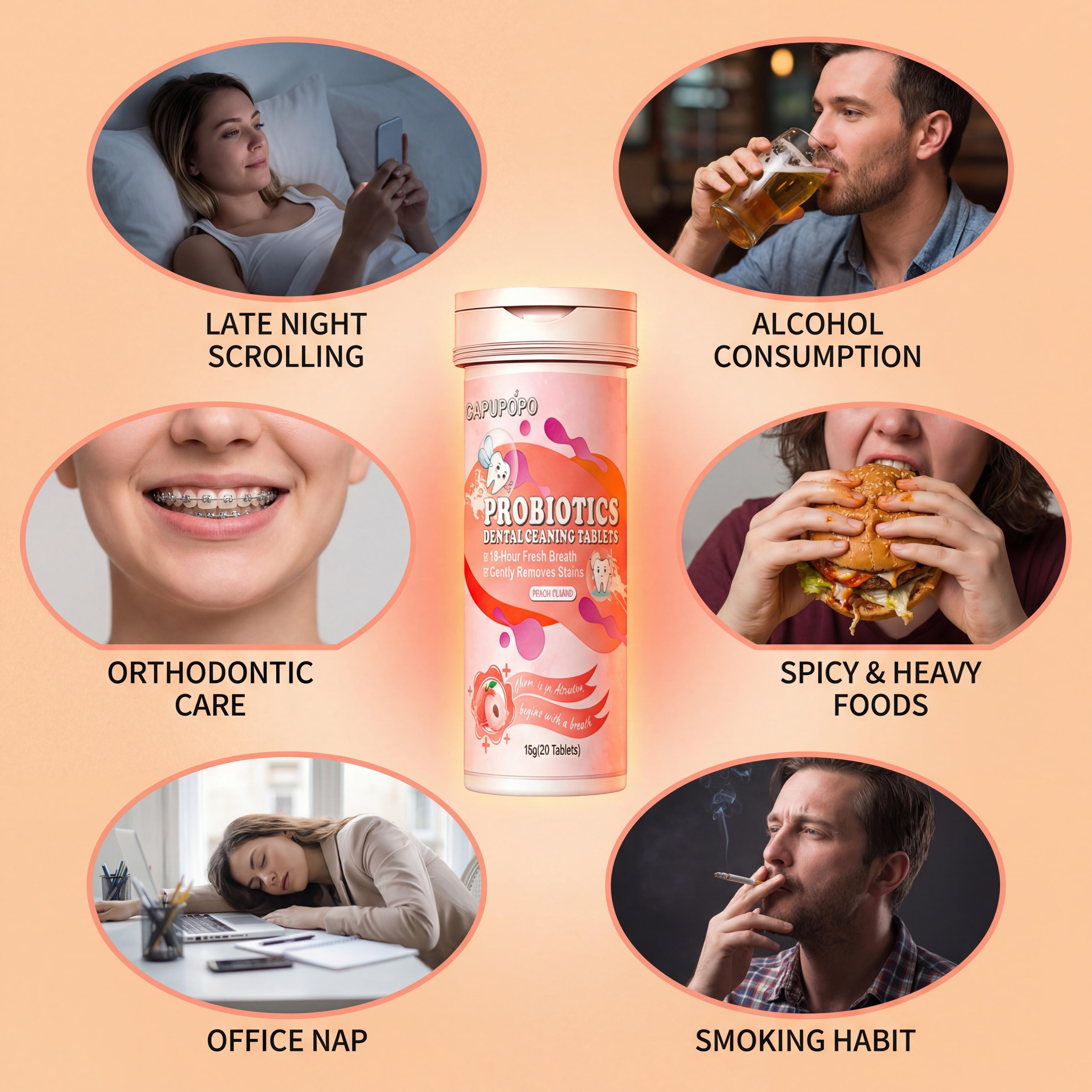 CAPUPOPO |  Repairs Enamel. Lipstick-sized Grab & go |   Nano Hydroxyapatite |   Mouthwash |   Teeth Whitening + Teeth Fresh Breath |   Fluoride-Free & Eco-Friendly |   Travel Portable daily bitetooth toothpaste