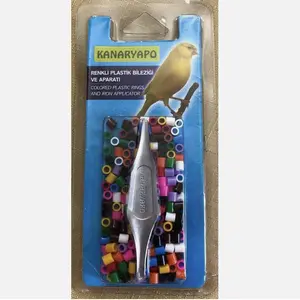 Canary Finch 2.9 mm Bands Leg Rings applicator 10 color Plastic 200 -250 Pcs