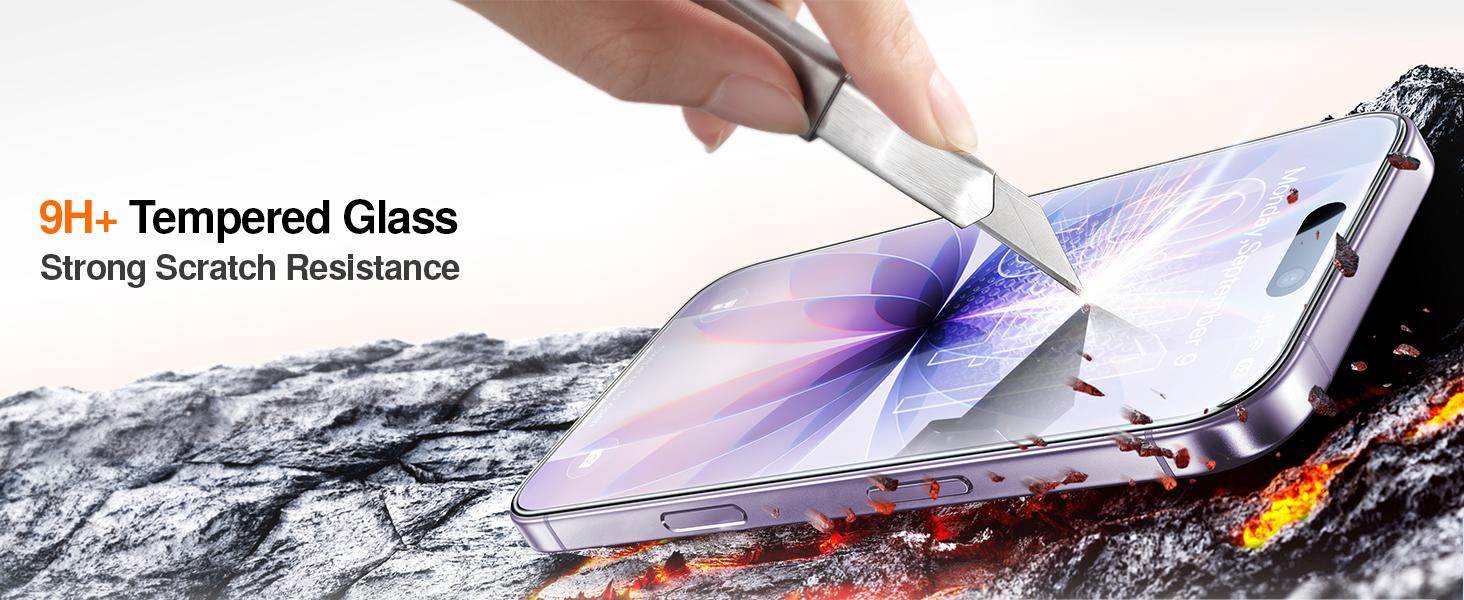 【Dust-Free Tray Auto-Install】SmartDevil (2/3 Pack) Screen Protector for iPhone, Samsung—Optical Clear / Privacy Protection—Anti-Spy 9H Tempered Glass, Anti-Fingerprint, Sensor & Case Friendly