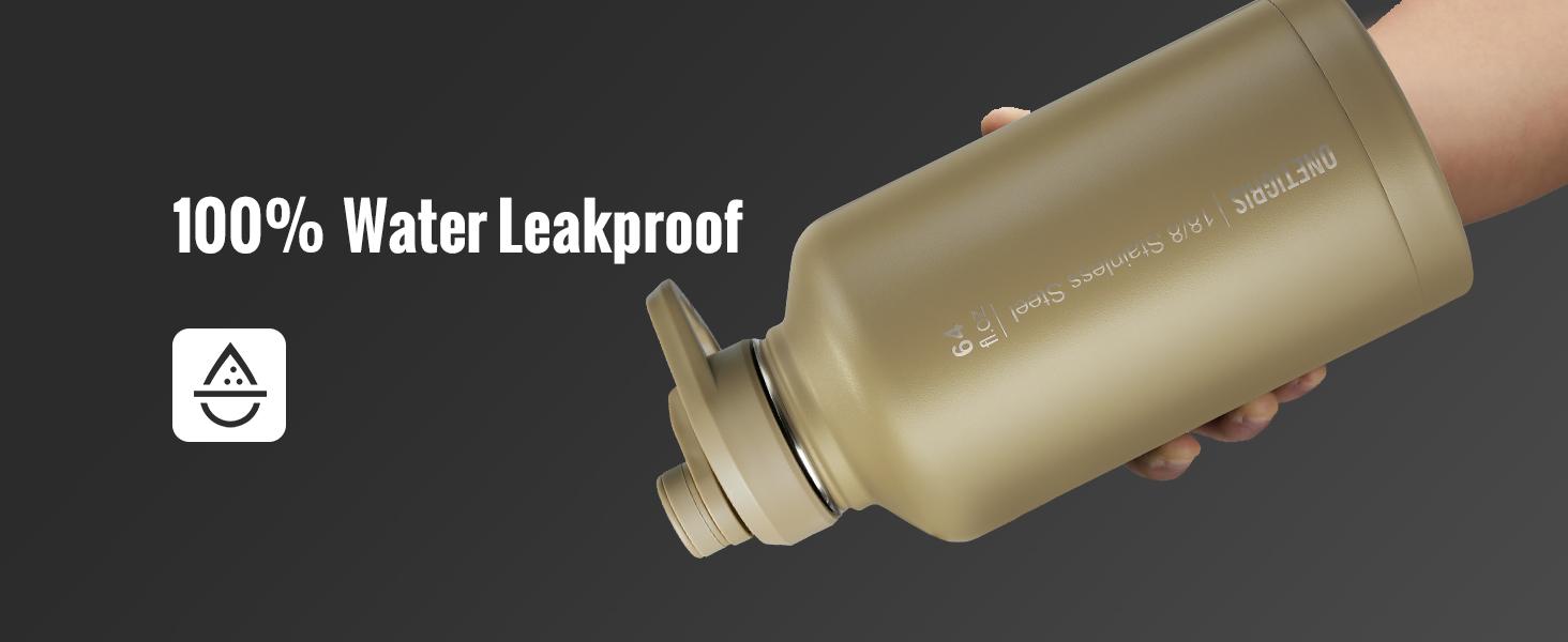 OneTigris 64oz Portable Cold & Hot Stainless Steel Water Bottle with Straw - Reusable Drinkware, Washable Tumbler, Perfect Gift for Dad & Mom Vacuum Insulated Flask Insulated Thermos