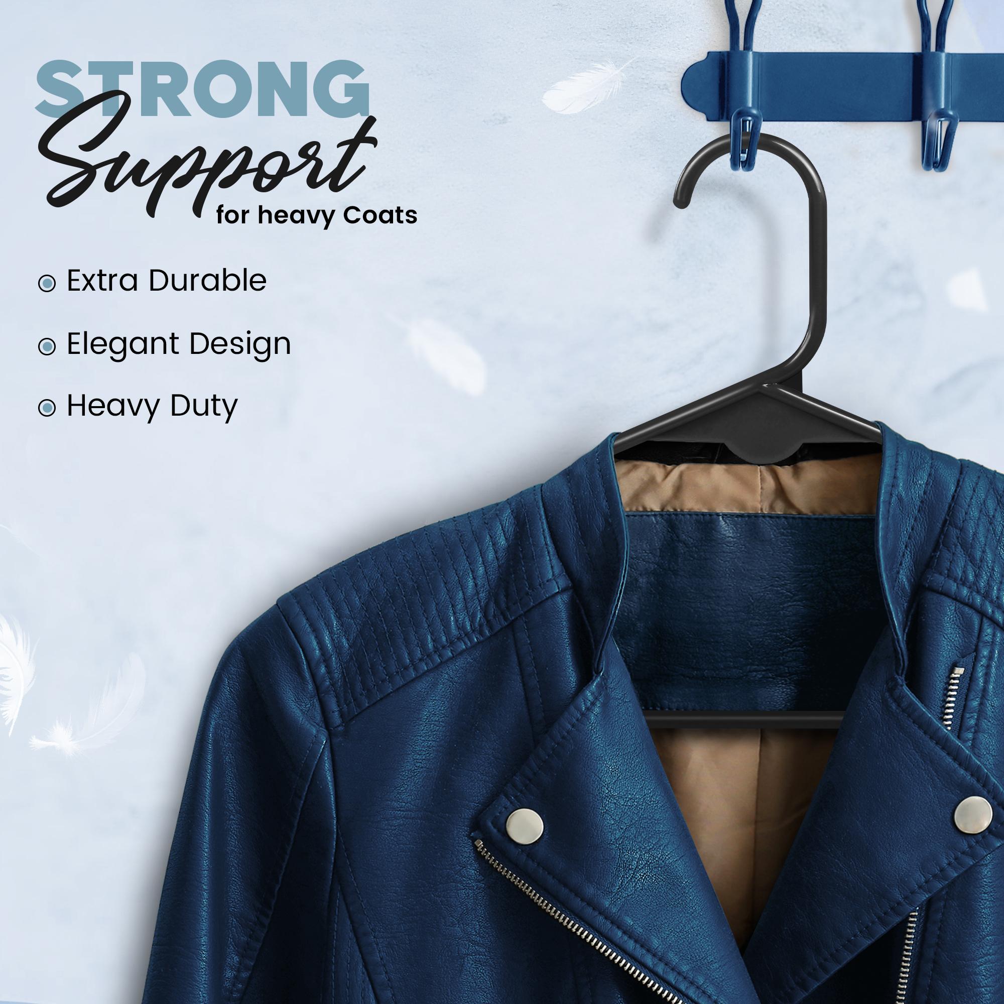 Utopia Home Durable Plastic Hangers with Hooks – Space-Saving Clothes Hangers for Closet Organization